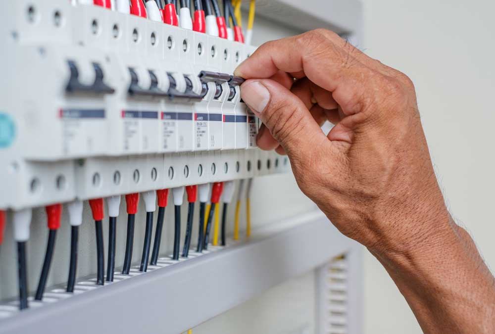 Circuit breaker installation in Howell, NJ.